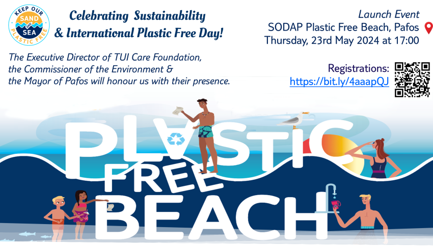 Launch Event SODAP Plastic Free Beach, Pafos