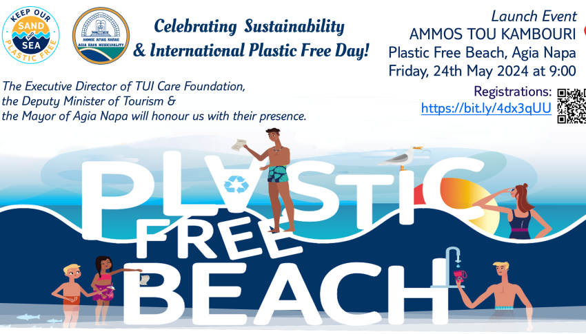 Launch Event AMMOS TOU KAMBOURI Plastic Free Beach, Agia Napa